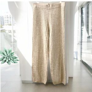 H&M- Lounge Wear Ribbed Pants-L